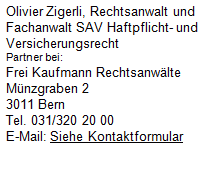 Anwalt aus Bern (Schweiz)